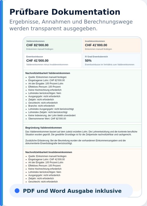 EKV Navigator: prüfbare Dokumentation der Ergebnisse